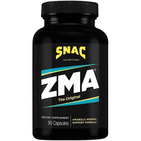 SNAC ZMA The Original Sleep & Recovery Supplement - Supports Muscle Recovery, Restful Sleep, Relaxation, Stress Relief and Immune Support with Magnesium, Zinc and Vitamin B6, 90 Veggie Capsules