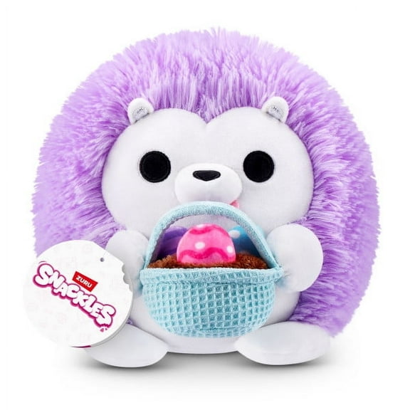 SNACKLES 8 inch Easter Snackle Andrew the Hedgehog, Ultra Soft Collectible Plush Toy by ZURU