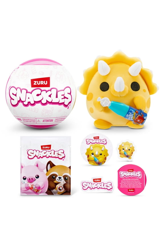 Snackles Licensed Series 3 5 inch Plush Mystery Capsule, Soft Stuffed Animal Toy by ZURU
