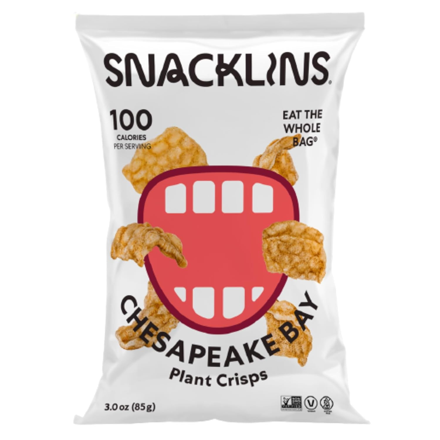 SNACKLINS Plant Based Crisps Vegan Healthy Gluten , Grain , Plant