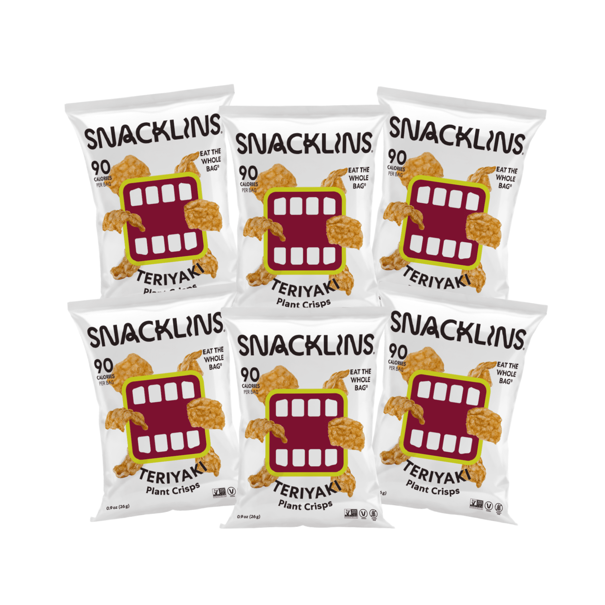 SNACKLINS Plant Based Crisps Vegan Healthy Snacks Gluten Free, Grain