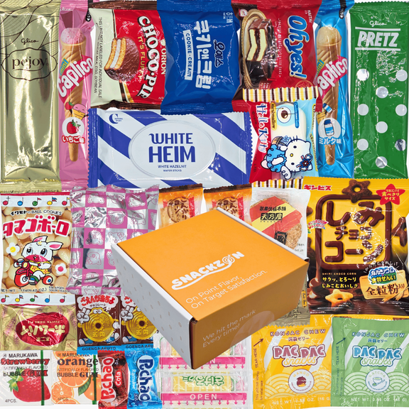 SNACKZON - Japanese Korean Snacks Gift Set - Sweet & Savory Assortment from Japan, Korea & More
