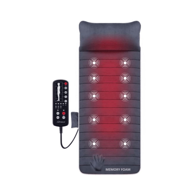 SNAILAX Memory Foam Full Body Massage Mat with Heat 363M