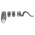 thumbnail image 1 of Snake Finger Ring Set Costume Accessory for Adults, Silver, Halloween by Way To Celebrate, 1 of 7
