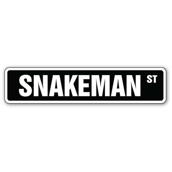 SNAKEMAN Street Sign snake snakes breeder handler lover | Indoor/Outdoor | 36" Wide