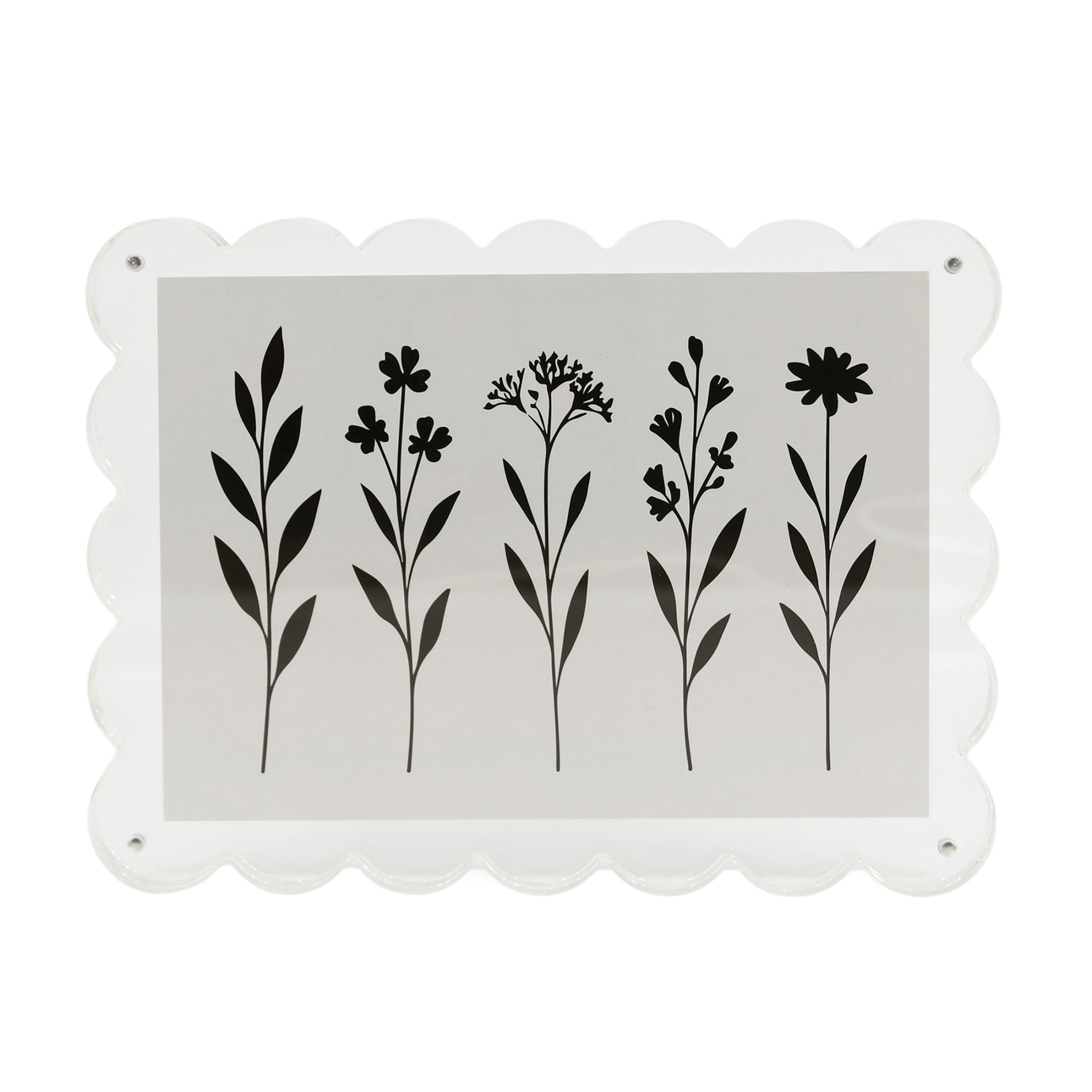 Snap Acrylic Block Frame 5x7 Scalloped Photo Holder