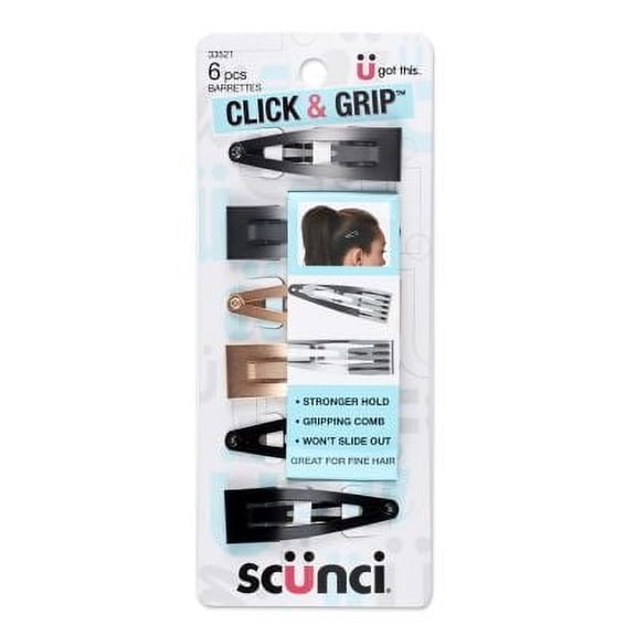 SNAP CLIP W GRIP TEETH 6 CT