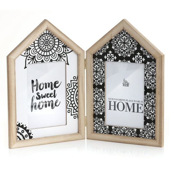SNAP INVENT 4X6" Photo/Picture Frame | Wooden Color Wall Mount/Freestanding | Wood Framed Wall Decor