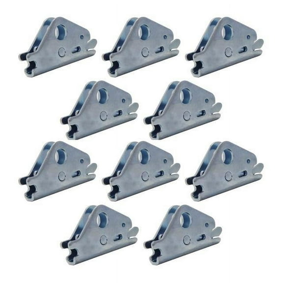 SNAP-LOC E-Track EA-Fitting Tie-Down with 1/2 Inch hole 10-Pack for Hook-Straps, Rope, Cable, Pickups, Trucks, Trailers, Logistics