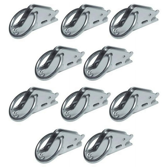SNAP-LOC E-Track O-Ring Multi-Purpose Tie-Down 10-Pack for Hook-Straps, Rope, Cable, Pickups, Trucks, Trailers, Logistics