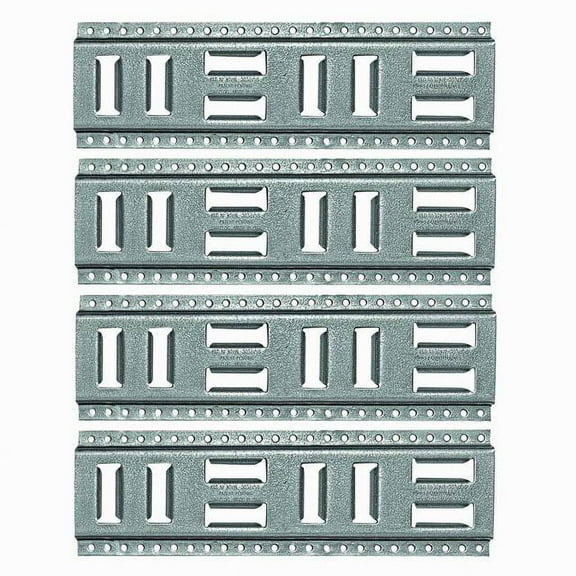 SNAP-LOC Fast-Track E-Track 16 Inch 4-Pack USA Galvanized Steel Horizontal Vertical