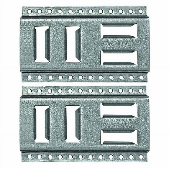 SNAP-LOC Fast-Track E-Track 8 Inch 2-Pack USA Galvanized Steel Horizontal Vertical, Logistic Tie-Down for Pickups, Trucks, Trailers