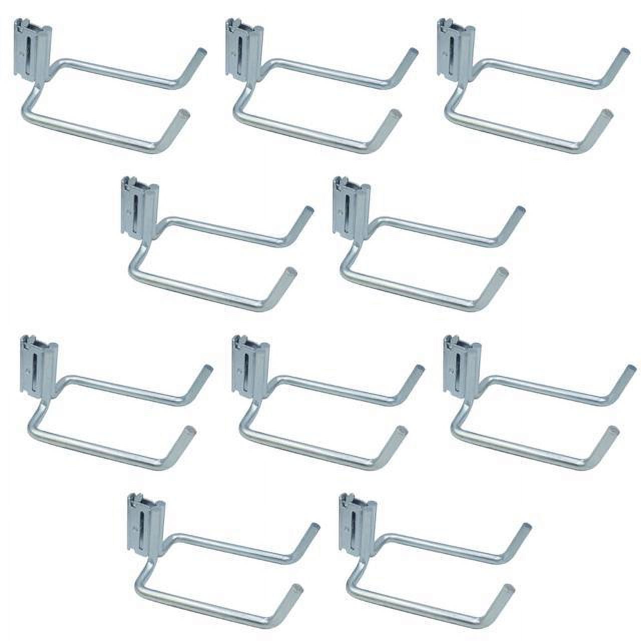 SNAP-LOC Multi-Purpose J-Hook Dual 8" Hanger 10-Pack, Logistic Tie-Down for Pickups, Trucks, Trailers