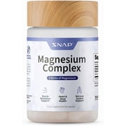 Snap Supplements Magnesium Complex Chelated Capsules - Triple Magnesium Blend for Muscle Repair & Energy Support