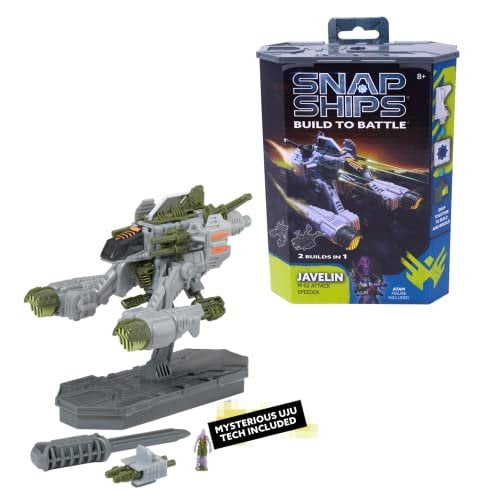 Snap Ships - Forge Javelin M-02 Attack Speeder - Build to Battle - With Moving Pieces and Real Shooting Action, Ages 8+