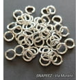 thumbnail image 1 of SNAPEEZ® "The Snapping Jump Ring" 99.9% Shiny Silver Ring Hard Open Locking Jump Ring 8mm Heavy Gauge. Made in USA., 1 of 4