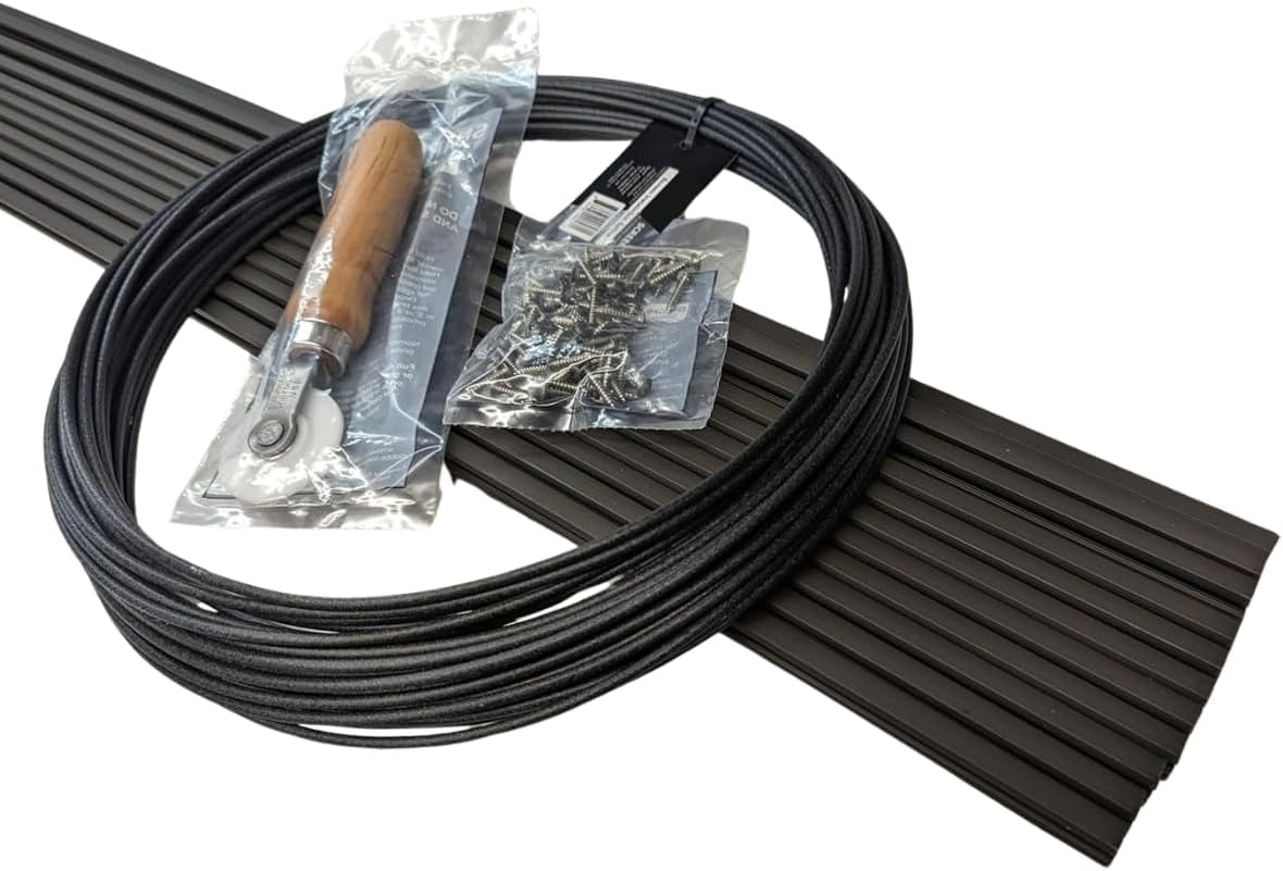 SNAPP PVC Track Screen Porch Kit, Black 94 inch 20 Pack Tracks, 200 ...