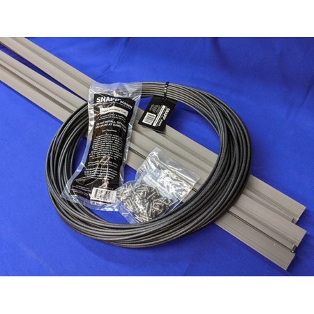 SNAPP® screen Track PVC Porch Screening Kit (10 Pack - Bronze)