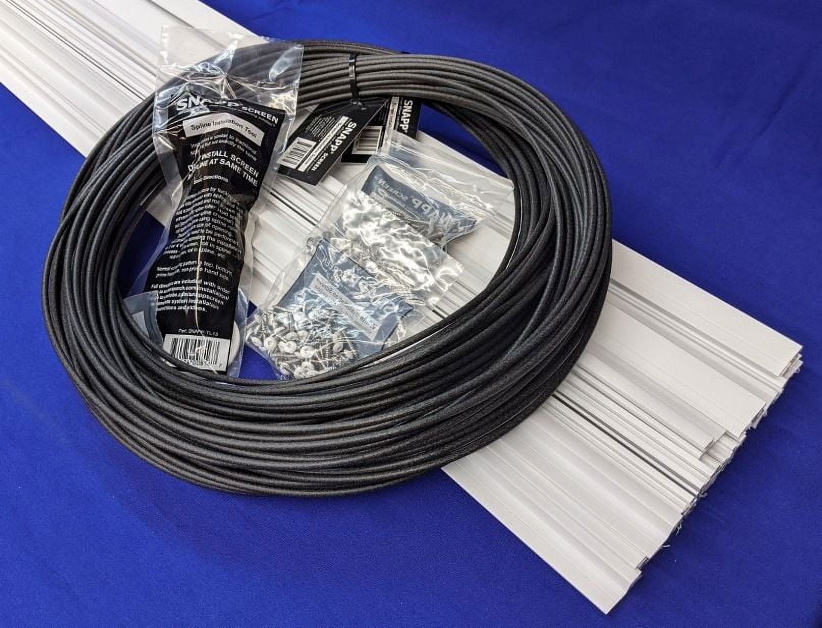 SNAPP screen Track PVC Porch Screening Kit (20 Pack - White)