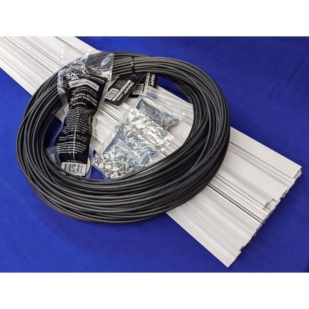 SNAPP® screen Track PVC Porch Screening Kit (20 Pack - White)