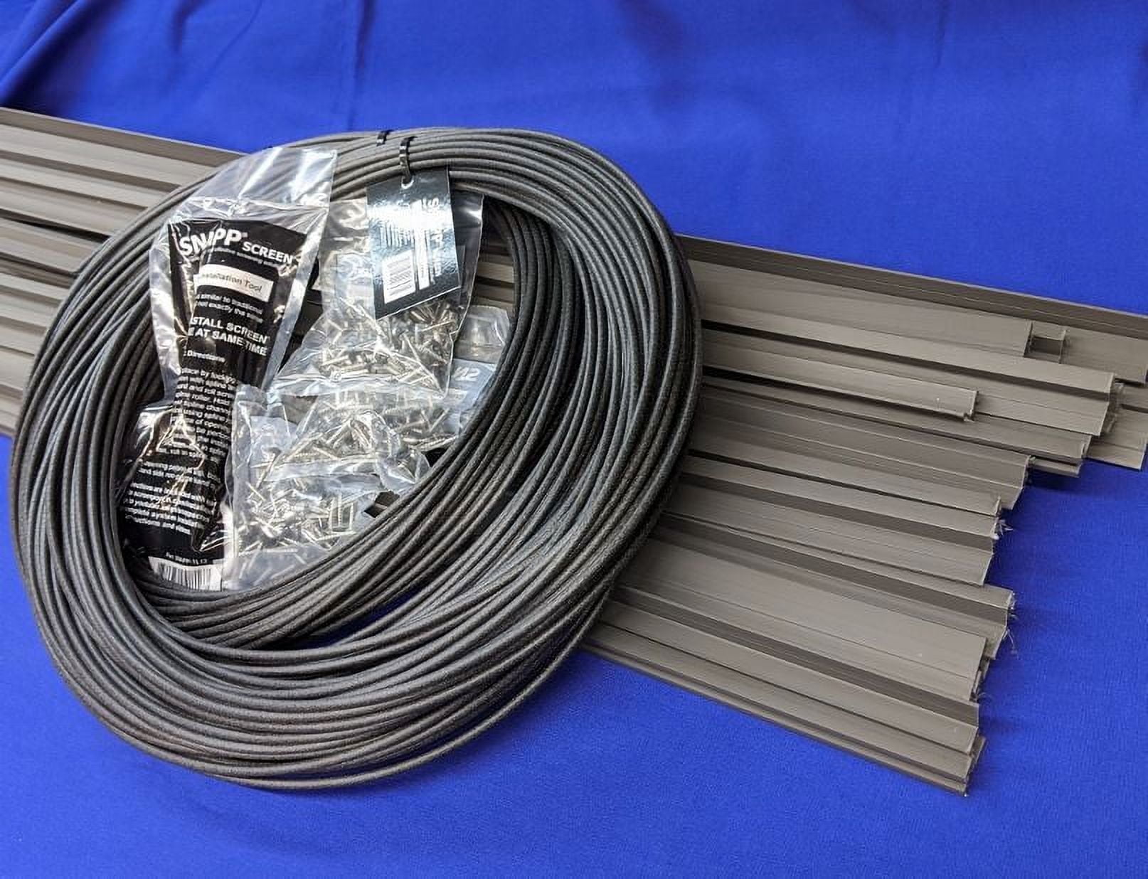 SNAPP screen Track PVC Porch Screening Kit (30 Pack - Bronze)