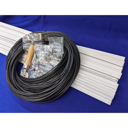 SNAPP® screen Track PVC Porch Screening Kit (30 Pack - White)