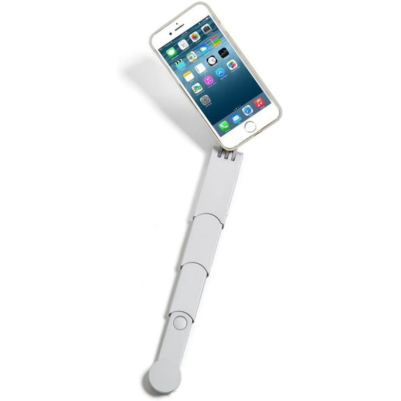 SNAPSTYK Selfie Stick iPhone Case Built in Retractable Selfie Stick Bluetooth Technology for Taking Pictures (Silver) (iPhone 6/6s)