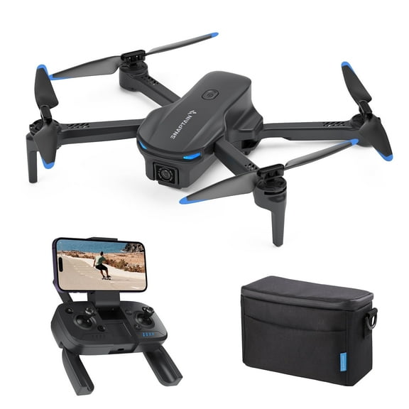 SNAPTAIN E20 FPV Drone with 2.7k QHD Camera, Brushless Motor with Controller for Adult - Gray