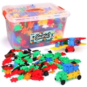 Snapid Building Bricks 1000 Pcs Connecting Toy, Durable Colorful Block Set w Storage, Interlinking Construction Blocks for Kids STEM Development, Creativity and Educational Children Toys, 4+