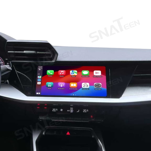 SNATEEN 10.1 inch Carplay Screen/Radio/Multimedia Player for Audi A3L 2021 2022 2023 2024 2025 Model Universal Car Navigation/GPS Upgrade Headunit Android Display 1080P Touch Screen Replace System