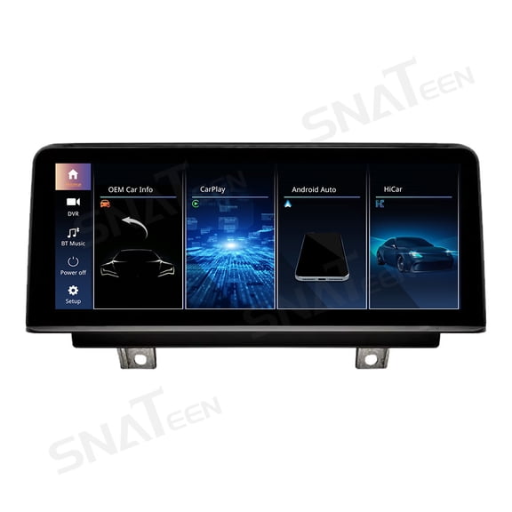 SNATEEN 10.25/12.3 inch Linux Carplay Screen/Radio/Multimedia Player for BMW 1 2 3 4 Series 2012 2013 2014 2015 Universal Car Navigation/GPS Upgrade Headunit Display 1080P Touch Screen Replace System
