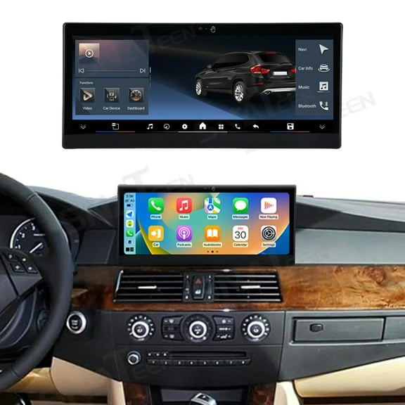 SNATEEN 10.25 inch Car Stereo for BMW 5 Series E60 2003-2010 CCC Android 13 Car Radio Multimedia GPS Navigation Wireless Carplay with Gesture Control Screen