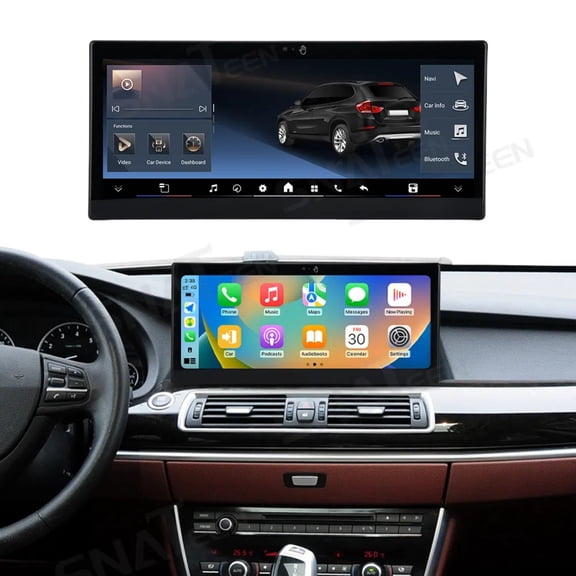 SNATEEN 10.25 inch Car Stereo for BMW 5 Series GT 2013-2017 NBT Android 13 Car Radio Multimedia GPS Navigation Wireless Carplay with Gesture Control Screen