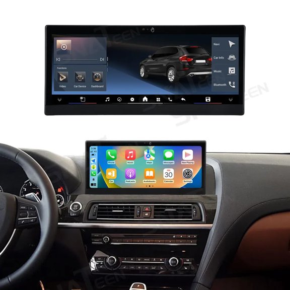 SNATEEN 10.25 inch Car Stereo for BMW 6 Series 2013-2016 NBT Android 13 Car Radio Multimedia GPS Navigation Wireless Carplay with Gesture Control Screen