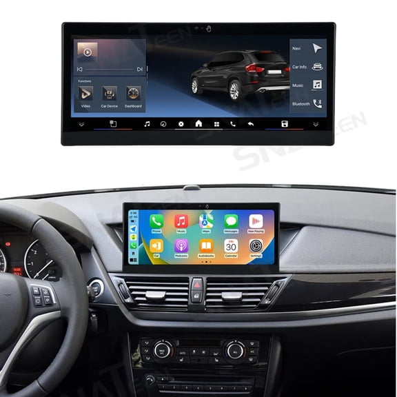 SNATEEN 10.25 inch Car Stereo for BMW X1 2012-2015 CIC Android 13 Car Radio Multimedia GPS Navigation Wireless Carplay with Gesture Control Screen