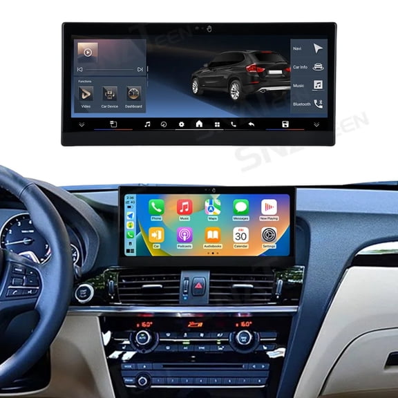SNATEEN 10.25 inch Car Stereo for BMW X3/4 2017-2018 EVO Android 13 Car Radio Multimedia GPS Navigation Wireless Carplay with Gesture Control Screen