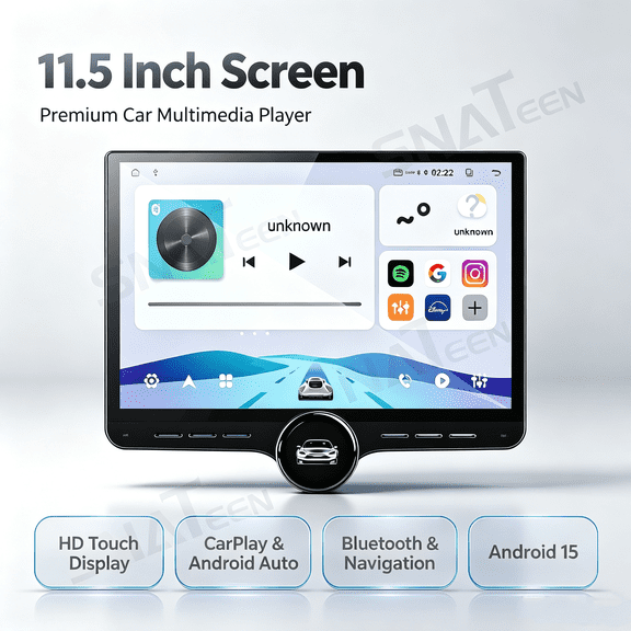 SNATEEN 11.5 inch Carplay Screen/Radio for Alfa Romeo Giulietta 2010-2014 Upgrade Multimedia Headunit Android Touch Screen Navigation/GPS Receiver