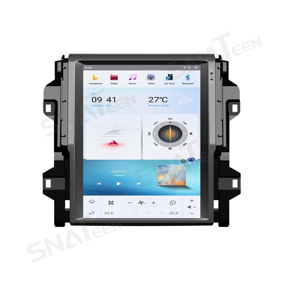 SNATEEN 12.1 inch Carplay Screen/Radio/Multimedia Player for Toyota Fortuner 2016-2022 Car Navigation/GPS Upgrade Headunit Android Display 1080P Touch Screen Receiver Replace System