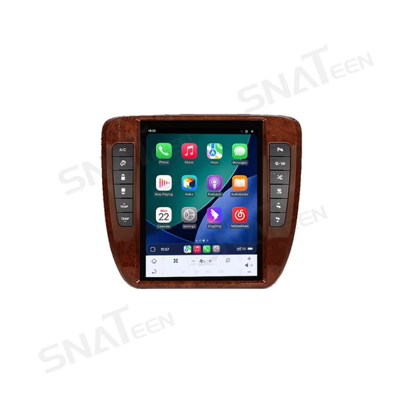 SNATEEN 12.1 inch Carplay Screen/Radio/Multimedia Player for GMC Yukon/Chevrolet Suburban Tahoe 2007-2014 Car Navigation/GPS Upgrade Headunit Android Display HD Touch Screen Receiver Replace System