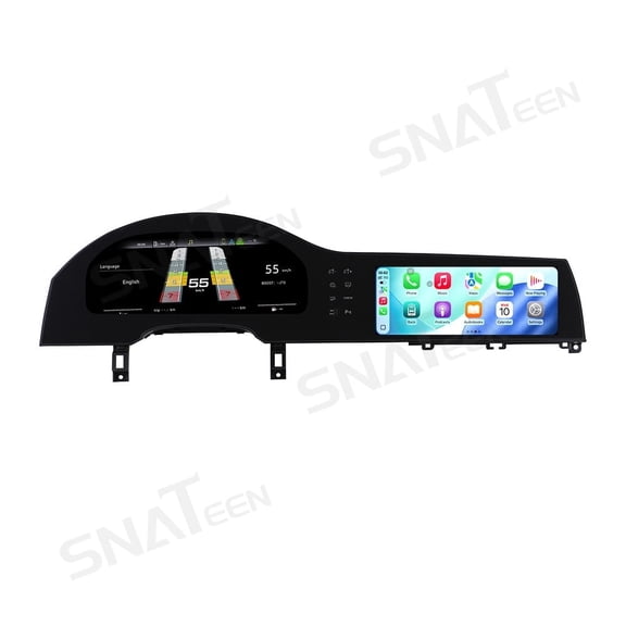 SNATEEN 12.3+10.25 inch Carplay Screen/Radio/Multimedia Player for Audi Q7 2005-2016 Universal Car Navigation/GPS Upgrade Headunit Android Display Touch Screen 1080P Video Device