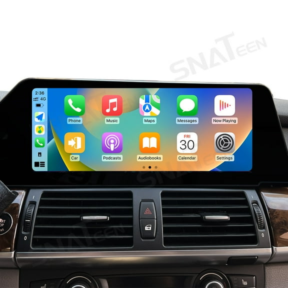 SNATEEN 12.3" Android 13 Multimedia Video Player Autoradio CarPlay GPS Navigation Stereo for BMW X5 X6 E70 2007-2013