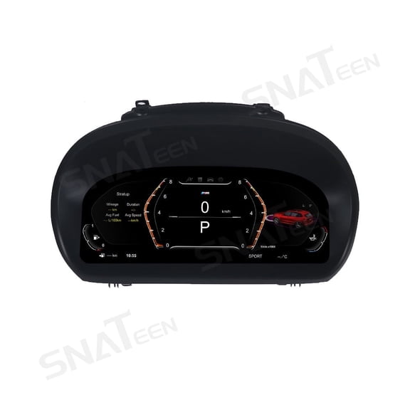 SNATEEN Car Digital Cluster LCD Screen Instrument Panel for BMW 1 series (E87) Models Virtual Cockpit Speedometer Dashboard Upgrade Universal Fit Linux Car Accessories
