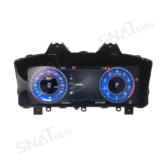 SNATEEN Car Digital Cluster LCD Screen Instrument Panel for Land Rover Jaguar XF Models Virtual Cockpit Speedometer Dashboard Upgrade Universal Fit Linux Car Accessories