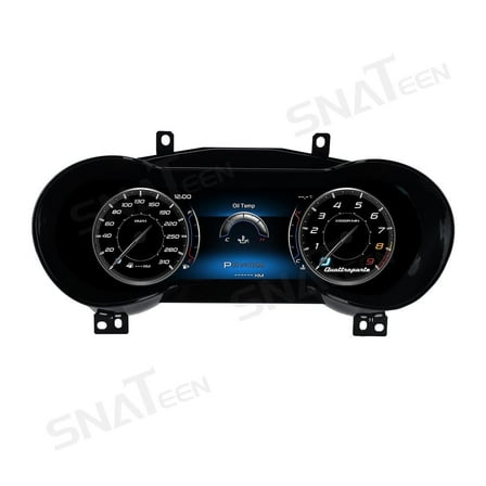 SNATEEN Car Digital Cluster LCD Screen Instrument Panel for Maserati Ghibli 2014 2015 2016 2017 2018 2019 Models Virtual Cockpit Speedometer Dashboard Upgrade Universal Fit Linux Car Accessories