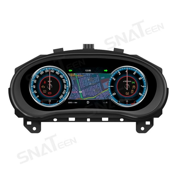 SNATEEN Car Digital Cluster Instrument Panel LCD Screen Virtual Cockpit Speedometer Dashboard for Buick Regal 2009 2010 2011 2012 2013 2014 2015 Models Upgrade Universal Fit Linux Car Accessories