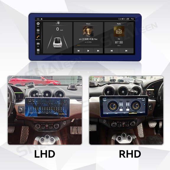 SNATEEN 12.3 inch Android Car Radio Multimedia Player for Ferrari FF 2011 2012 2013 2014 2015 2016 Stereo Upgrade Carplay Touch Screen GPS Navigation Universal Head Unit Audio Display Receiver