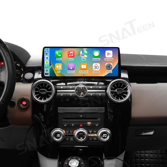 SNATEEN 12.3 inch Carplay Screen/Radio/Multimedia Player for Land Rover Discovery 4 2010-2016 Universal Car Navigation/GPS Upgrade Headunit Android Display Touch Screen 4G+64GB Video Device