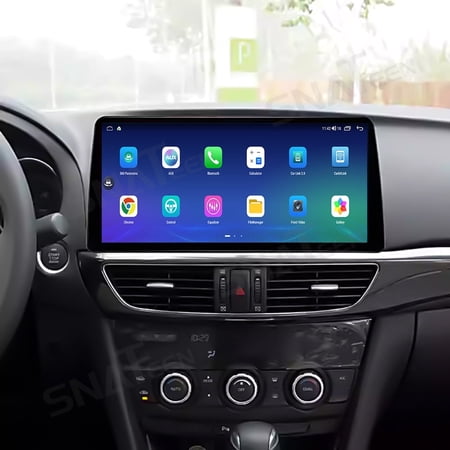 SNATEEN 12.3 inch Carplay Screen/Radio/Multimedia Player for Mazda Atenza 2014 2015 2016 Models Universal Car Navigation/GPS Upgrade Headunit Android Display Video 1080P Touch Screen Replace System