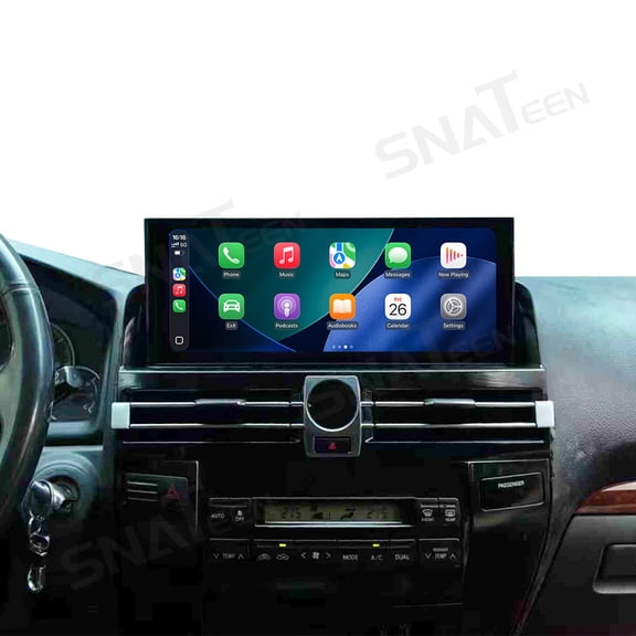 SNATEEN 12.3 inch Carplay Screen/Radio/Multimedia Player for Toyota Land Cruiser Prado 2004-2009 Car Navigation/GPS Android 14 Upgrade Headunit 1080P Device Replace System