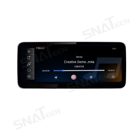 SNATEEN 12.3 inch Linux Carplay Screen/Radio/Multimedia Player for Audi A4L/A5 2009-2016 Universal Car Navigation/GPS Upgrade Headunit Display 1080P Touch Screen Replace System